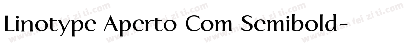 Linotype Aperto Com Semibold字体转换